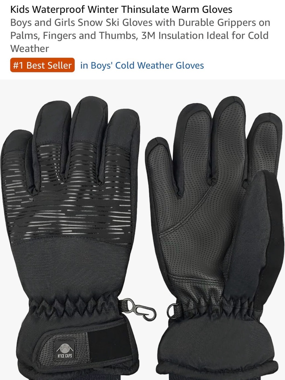 EUC/Like new Kids Snow gloves
